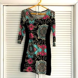 Patterned Bodycon Dress